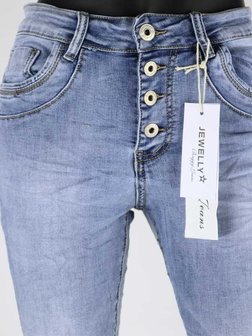 Jewelly baggy capri jeans model 9175 LAATSTE MT 34 